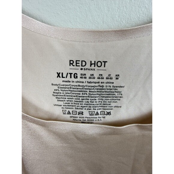 SPANX Red Hot Label Luxe & Lean Scalloped Open-Bust Full Slip Xlarge Rose Dust - Picture 4 of 6